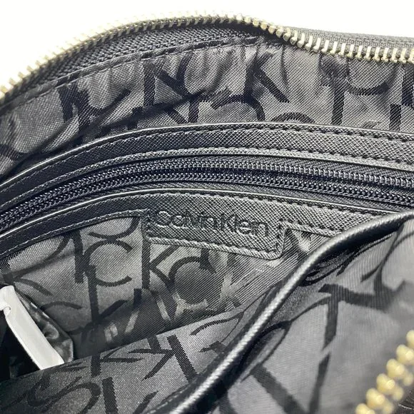 Calvin Klein Black Leather Wristlet - Picture 7 of 8